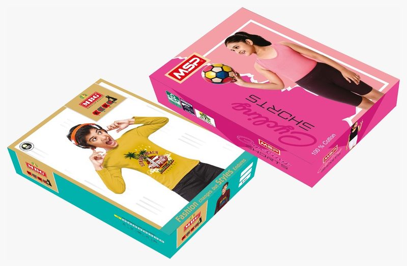 MSP and MBG garment cartons printed by Balaji Grapics, Erode