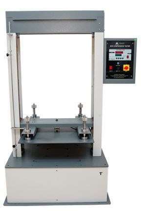 Box compression tester used to check carton stacking strength